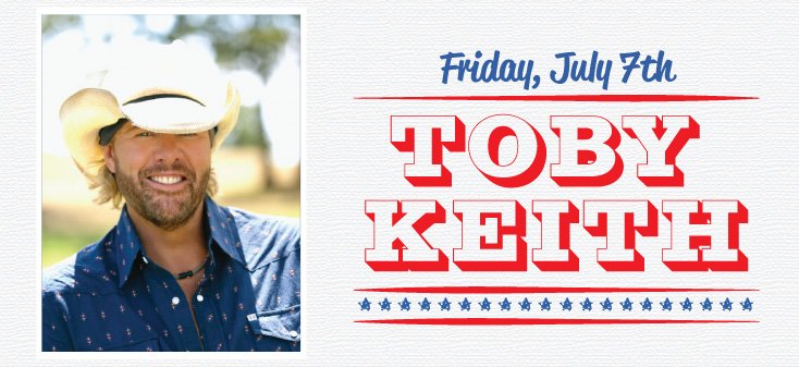 CGMusicFest's tweet image. JUST ANNOUNCED: @TobyKeithMusic will headline #cgmf on Friday, July 7th. Tix go on-sale 12/2 at 10 AM. #cgmf2017