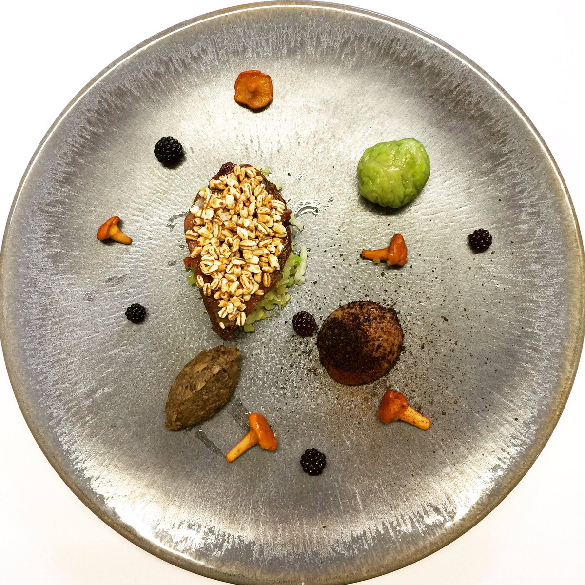 lortolan's tweet photo. Roast Grouse breast, confit leg of Grouse mousse in cabbage, truffled mushroom duxelles, bacon lardons, Grouse jus 🍂 #ReadingRestaurants https://t.co/GMeyd4KUOK