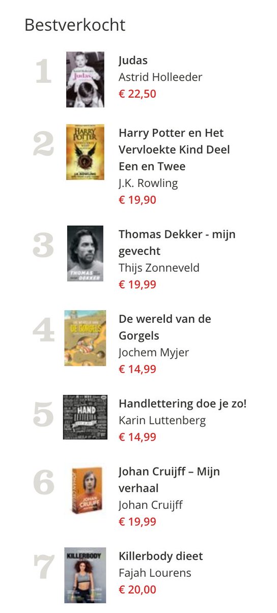 In de top 5 bij <a href="/bol_com/">bol</a> :-D En kijk ’s waar tussen… #trots