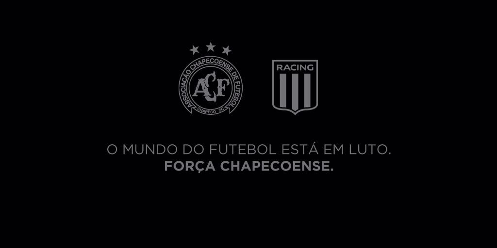 RacingClub's tweet photo. #ForçaChapecoense https://t.co/3oHz3xopl0