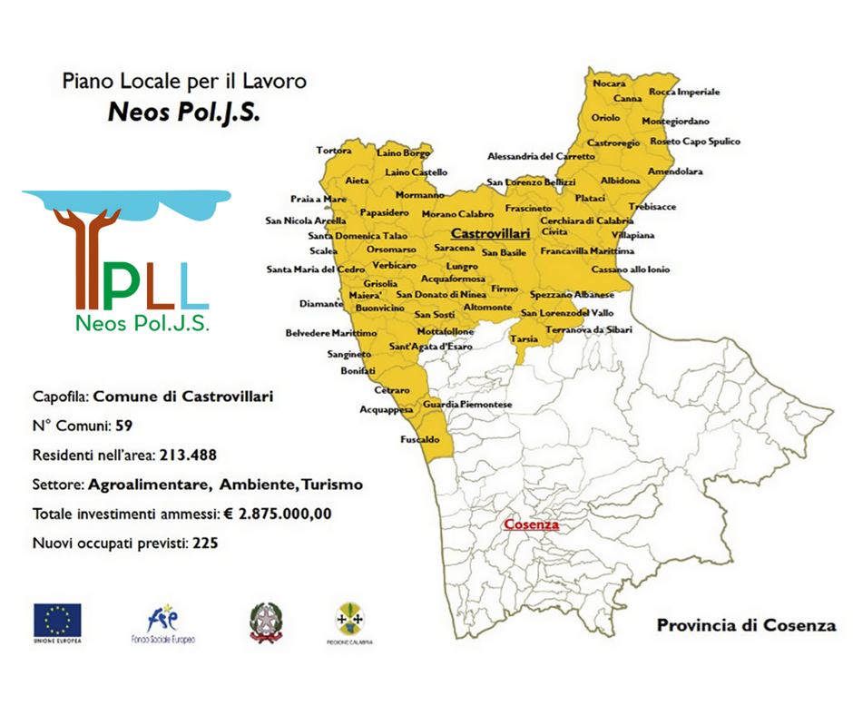 PolPll's tweet photo. Vi presentiamo la cartina che raffigura l'area geografica di riferimento del Piano Locale per il #lavoro "Pol.J.S." #PLLCalabria #Calabria https://t.co/Ab0xbdoteY