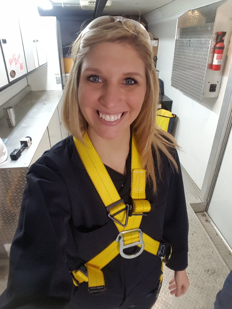 KristiLLarson's tweet photo. I'm all ready to do some safety training with @MStateCollege and #NRASP Next on the #ValleyToday I'm hanging from scaffolding! https://t.co/NlMhbrWHgY