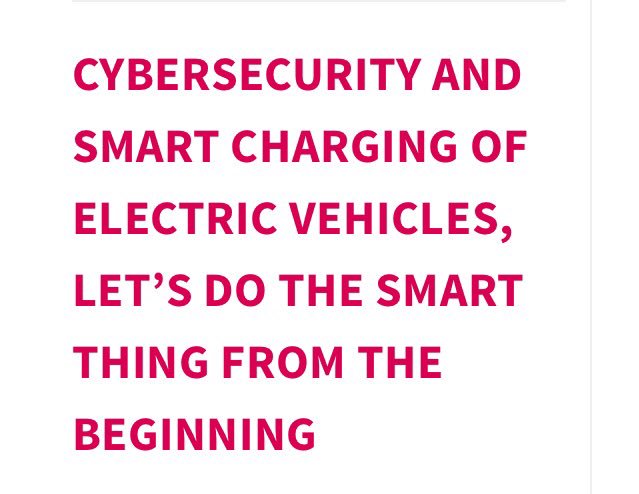 LivingLabNL's tweet photo. [BLOG] Let's do the smart thing from the beginning! About #smartcharging and #cybersecurity. #SmartSec https://t.co/misSyX3G8k https://t.co/cvldHLd0wy