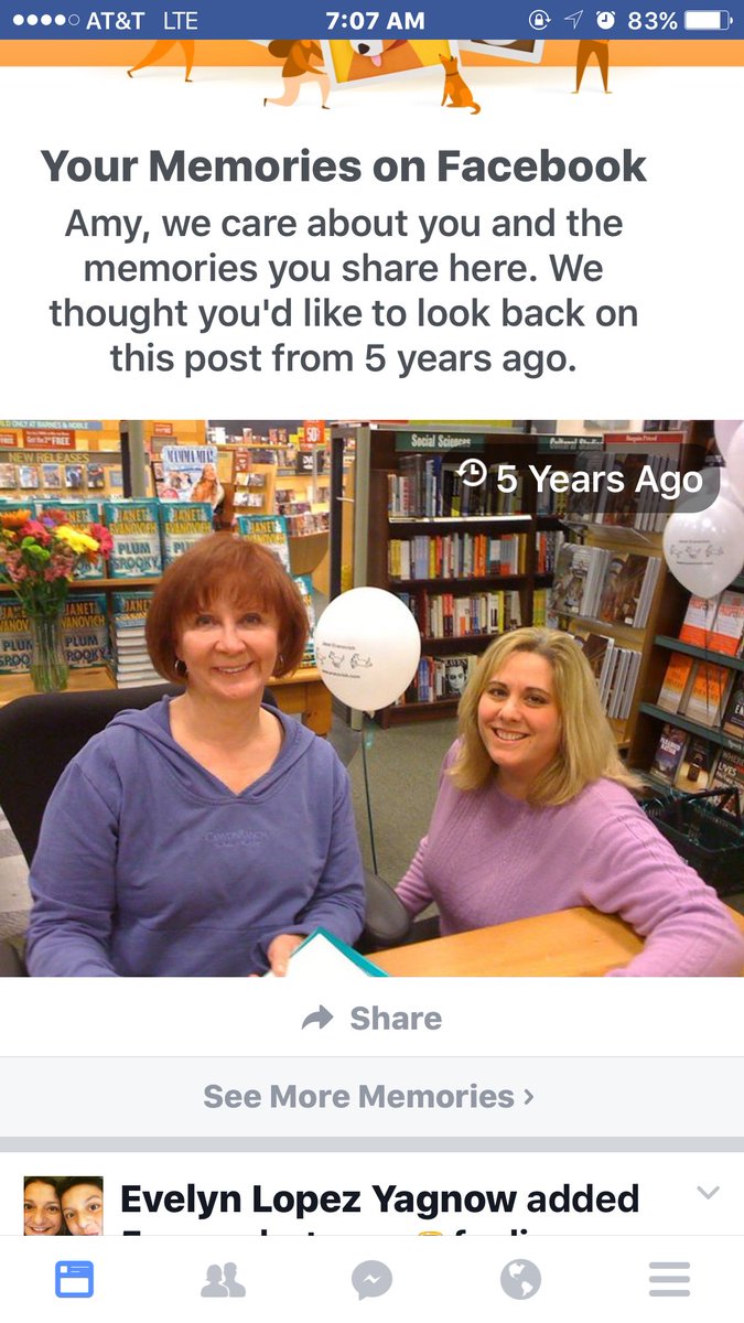 Found a cool memory on FB.  Awesome and talented lady <a href="/janetevanovich/">Janet Evanovich</a>