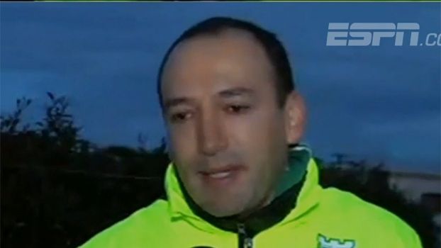 ESPNBrasil's tweet photo. Presidente do Atlético Nacional se emociona ao falar do acidente: 'É muito triste' https://t.co/uzNLEtGvxh https://t.co/E5jrxAUXZN