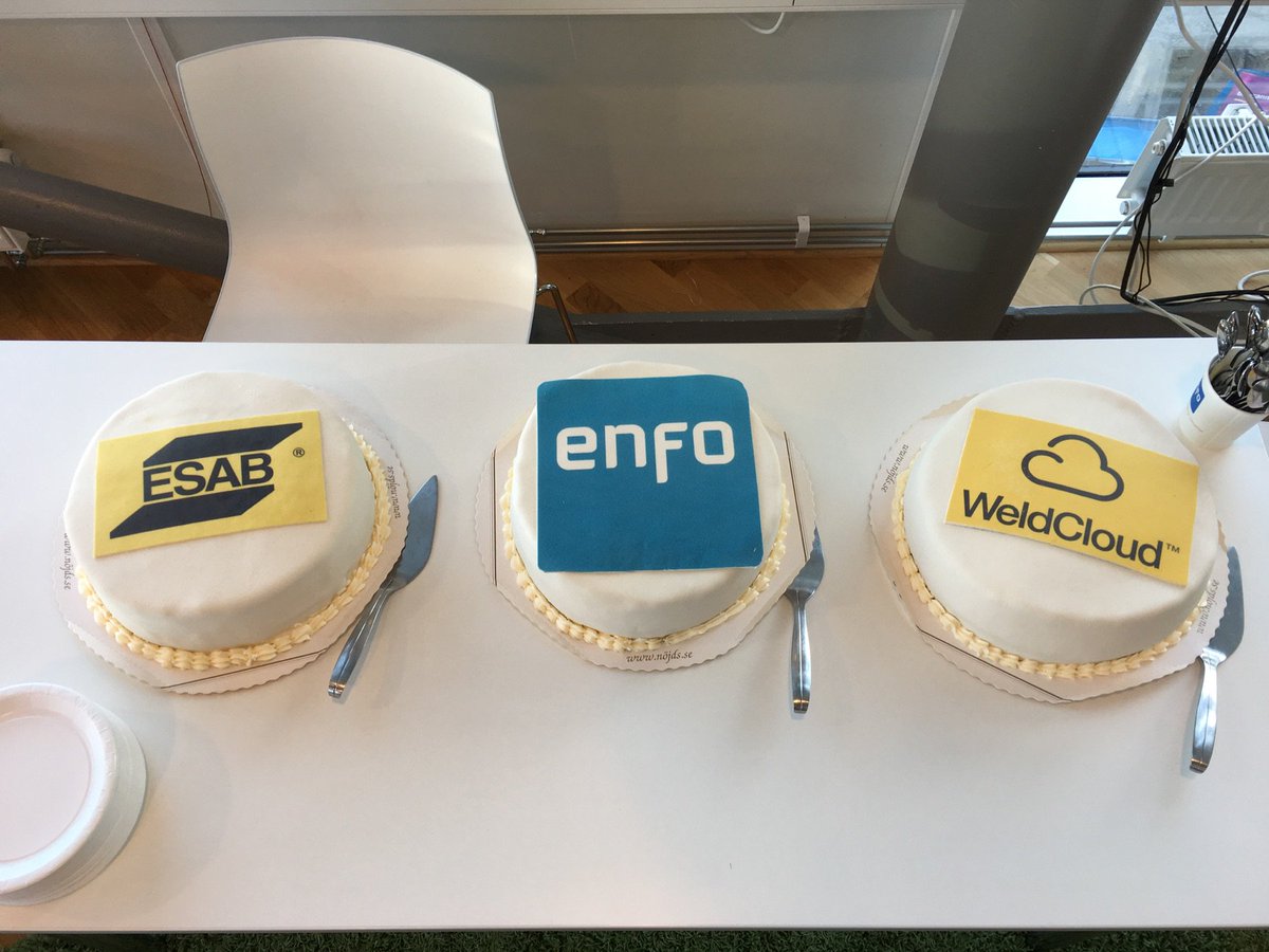 niklas_thulin's tweet photo. Always great to celebrate customer success. Congrats to ESAB and the WeldCloud team to the successful launch at Fabtech fair! @EnfoGroup https://t.co/Mhin3BNYq1