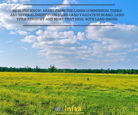 UnikaGhana's tweet photo. Apart from the lands Commission, there are other institutions that deal with land issues

 https://t.co/gNYqtHC0jY 
#ItStartsWithASearch https://t.co/Kx6IkqruF6