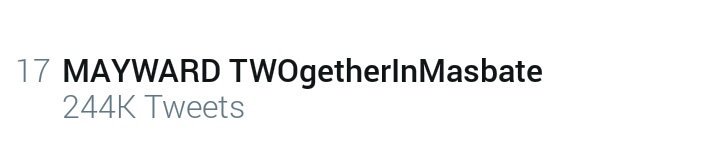 MayWardOfficial's tweet photo. 17th spot!!! Flyers, pataasan. Let's do this!

MAYWARD TWOgetherInMasbate https://t.co/OTklnT9WUl