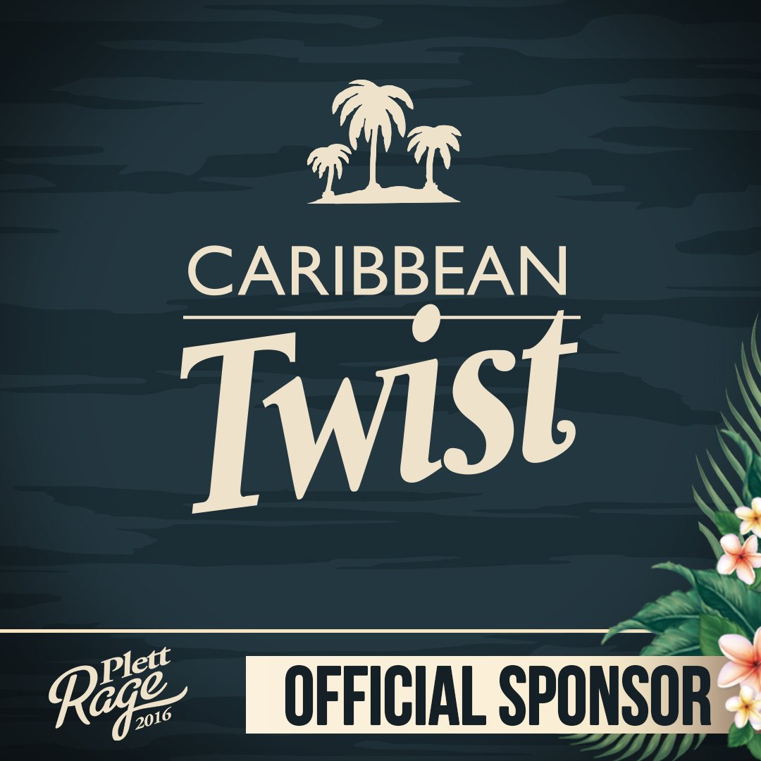We're extremely honoured to announce <a href="/CaribTwistSA/">Caribbean Twist SA</a> as official #PlettRage2016 ☀🌊🌴 sponsor.