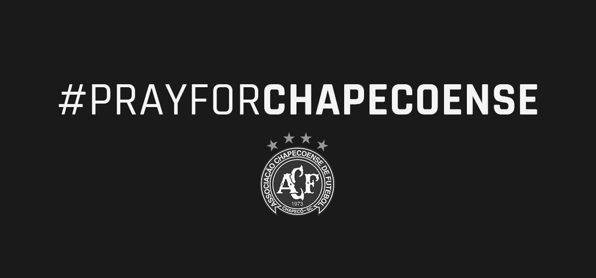 Heartbreaking news today. My thoughts are with everyone affected by this tragedy 🙏#ForçaChapecoense