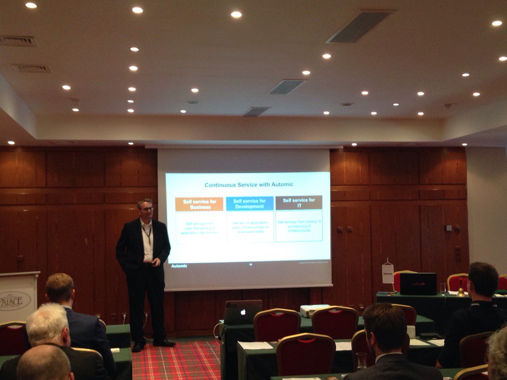 S_Baecker's tweet image. One more time: @RalfPaschen speaking about #continuousservice with #automic at #automiclive #Prague