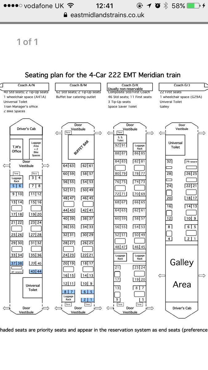 Emr On Twitter We Know This Is Our Service But The Seating Plan You Are Looking At Is For Our London Meridian Train Not