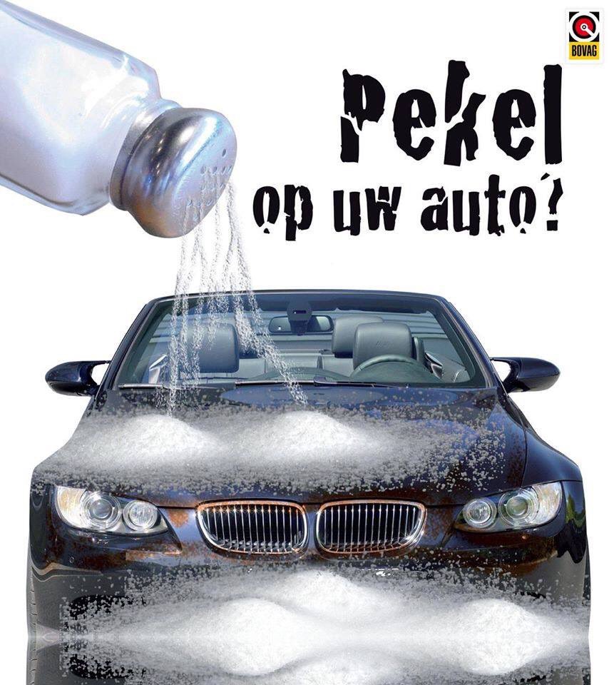 Komt u ook de pekel van uw auto afwassen vandaag? Pekel tast uw carrosserie aan en versnelt het roestproces. Advies: Programma 1.