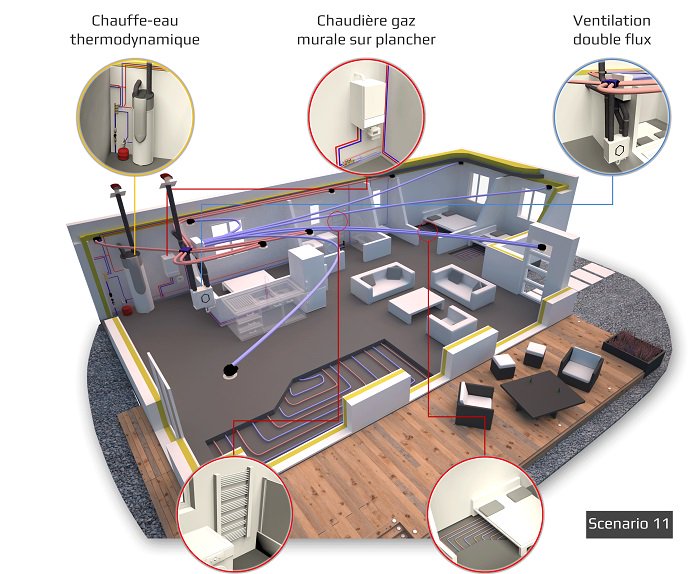 ArchiSystemes's tweet image. #RT2012 :  #chaudière gaz #VMC double Flux Chauffe-eau #thermodynamique. A découvrir Guide comparatif &amp;gt; http://bit .ly/guidecomparatifRT2012
