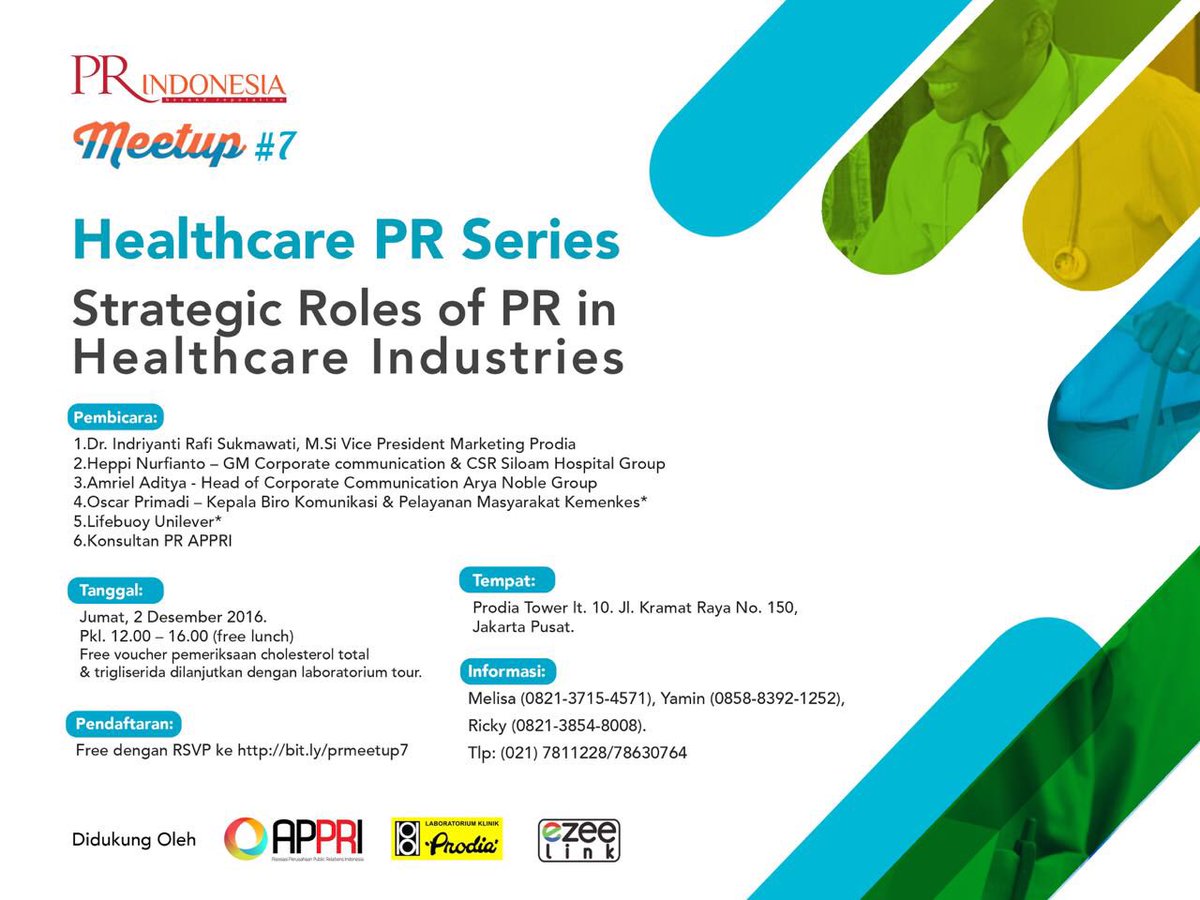 Iprahumas's tweet photo. #PRMeetUp Malam Sobs, ingin tahu Strategi Kehumasan dibidang kesehatan? yuuk daftar @PR_Indonesia @KemenkesRI https://t.co/tk8fPIm7Ss