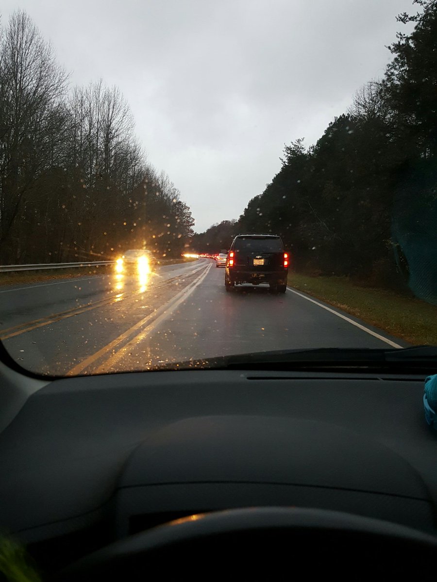ChrisHawks13's tweet photo. Theres a wreck or something going on 601. Will be there asap once we atart moving. @bmcpherson #web110 https://t.co/RvKlsqpymf