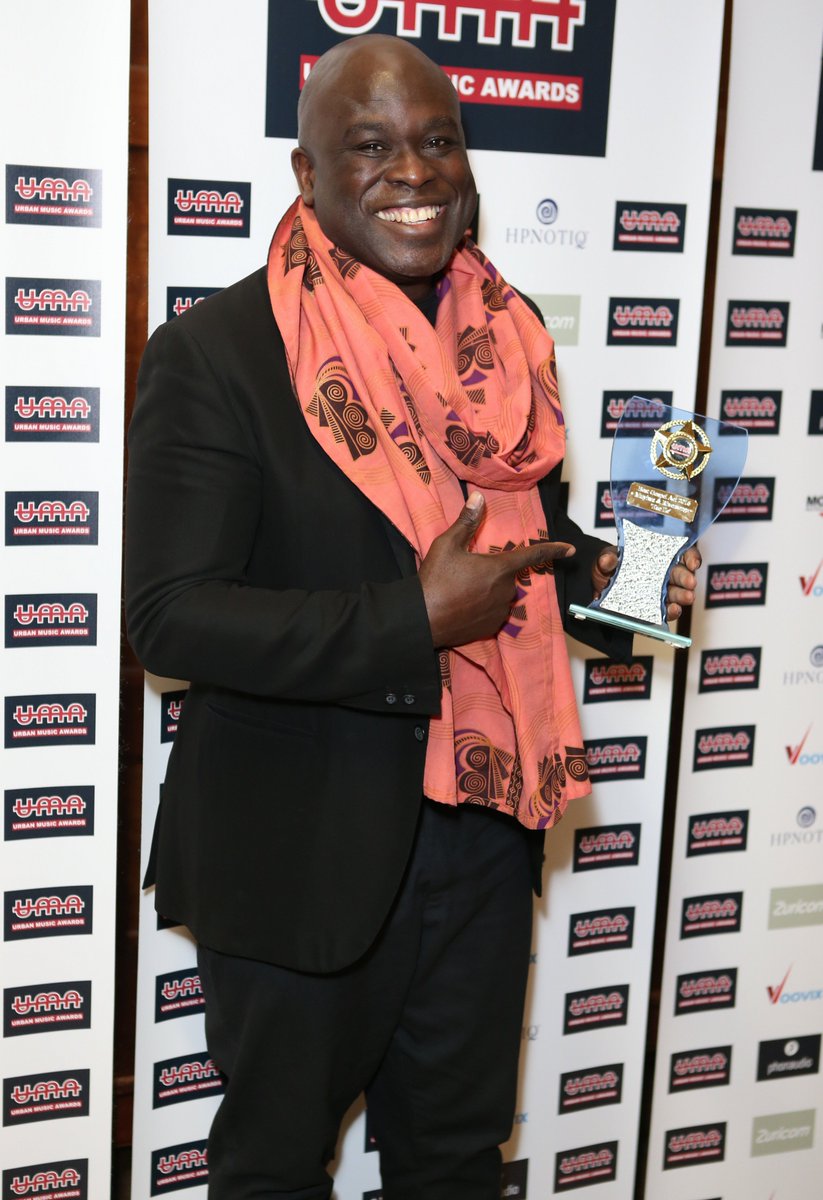 Urbanmusicaward's tweet photo. @officialmuyiwa with his #BestGospelAct Award at the #UrbanMusicAwards on Saturday! #UMA #UMA2016 https://t.co/OqkQL38lX9