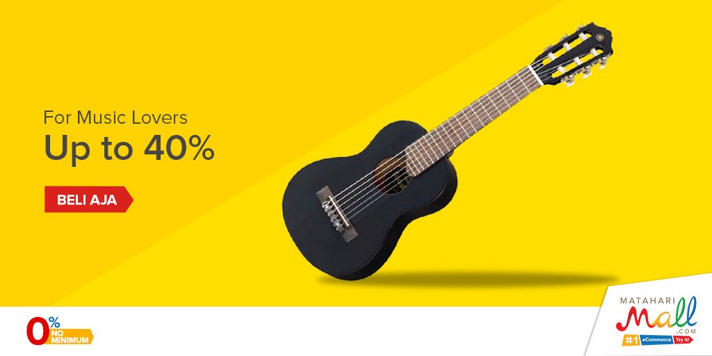 Diskon hingga 40% buat MMallGoers yang gak bisa hidup tanpa musik!
Beli Aja: mthr.ml/Music40-TW
#MatahariMall