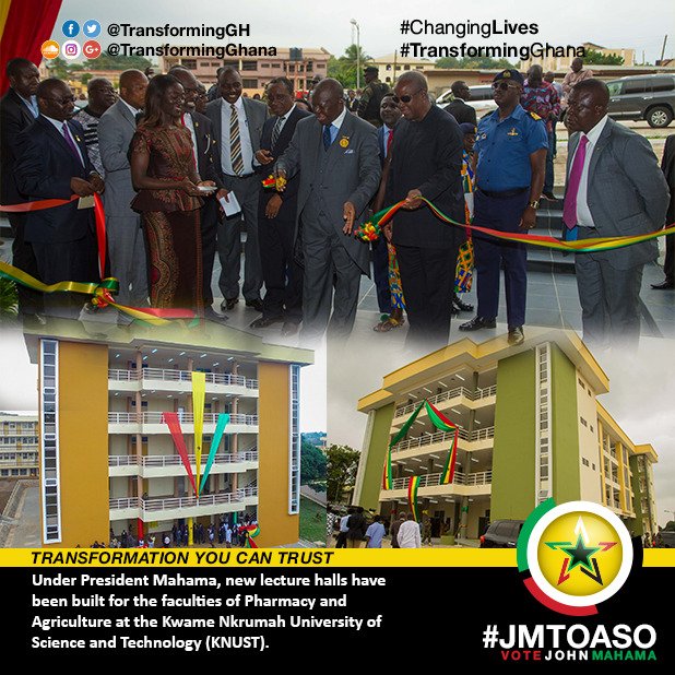 TransformingGh's tweet photo. Under @JDMahama,new lecture halls have been built for the faculties of pharmacy and Agriculture at KNUST. #TransformingGhana #TGFlashBack https://t.co/TNR6tJET3W