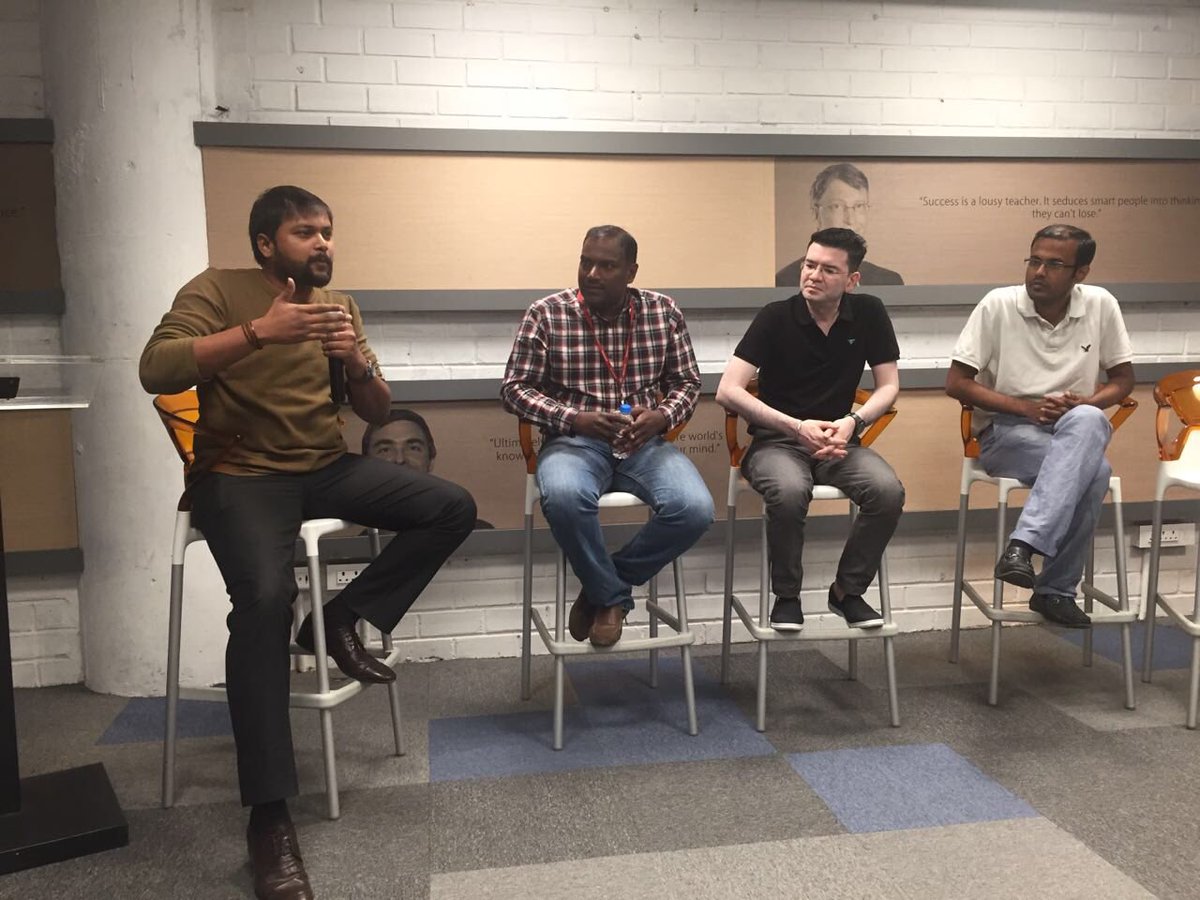THubHyd's tweet photo. Lively discussion at #Startup-#Corporate Connect on #AR, #VR, #MR and the opportunities to offer a more immersive #customer #experience https://t.co/rTiurR4Nfd