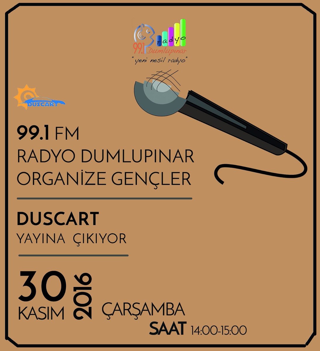Duscart  Yılın en iyi radyosu Radyo Dumpupınar'da 👏