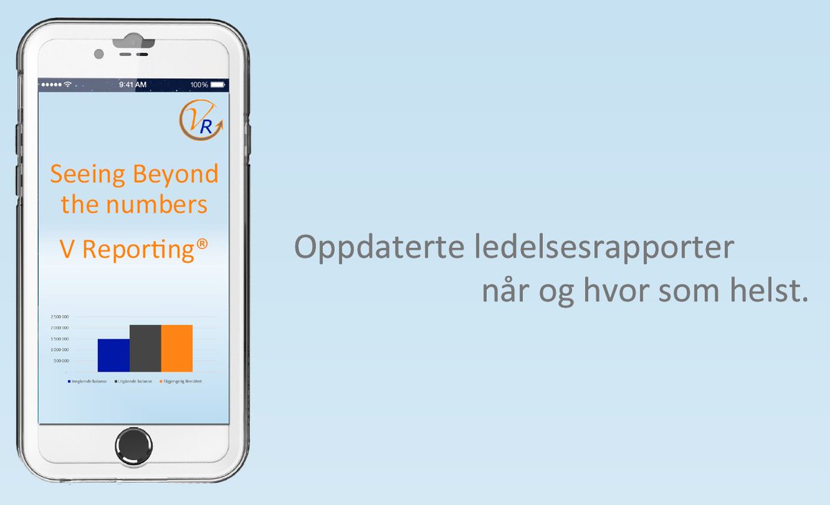 VReporting's tweet image. Enda et nytt regnskapskontor tar i bruk V Reporting® for hjelpe kundene sine til #SeeingBeyondTheNumbers v-reporting.no