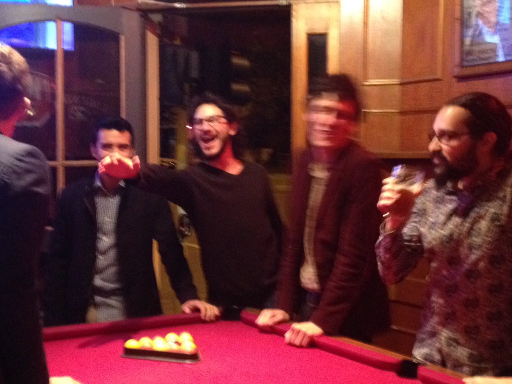 Chrisjohnmauri's tweet photo. Sociology and stick ball in a pub that played the Pixies three times in an hour. Wonderful conversation preceded these moments. #TASA2016 https://t.co/8JKHFoYQ04