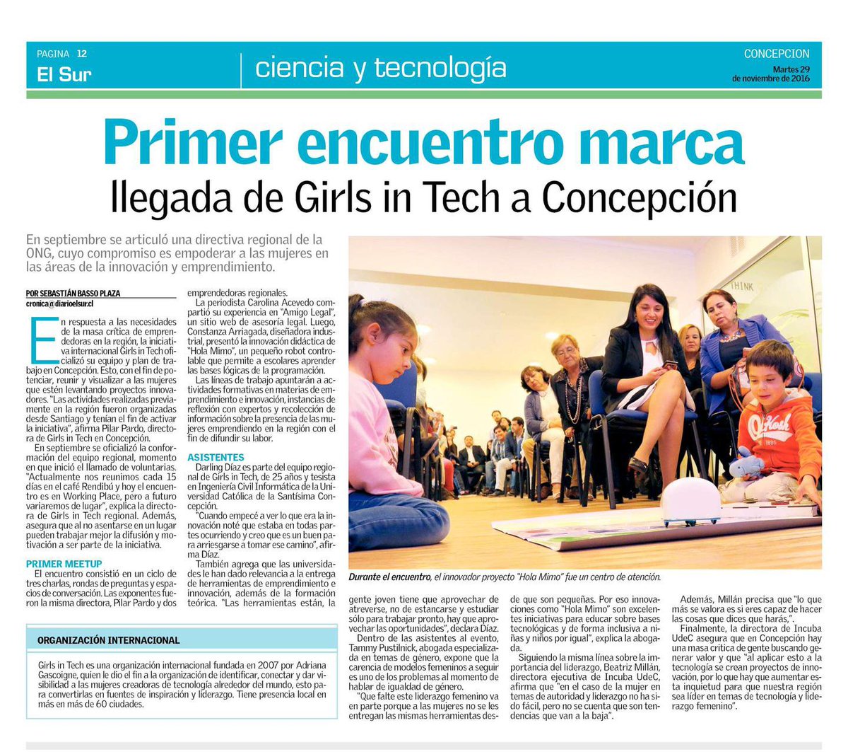 coworksocialb's tweet photo. ¡Gran noticia! #Emprendedoras de nuestros proyectos #HolaMimo y #AmigoLegal son parte de @GirlsinTech_CL Conoce + en https://t.co/KZHbsvyLRT https://t.co/E4fS0jlBXd