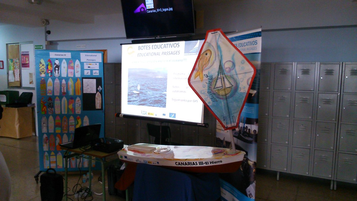 plocan's tweet image. #Miniboat #CanariasIII presentation before deployment @larestinga @ElHierroTurismo @IRSGaroe #AtlanticRegatta #EducationalPassages