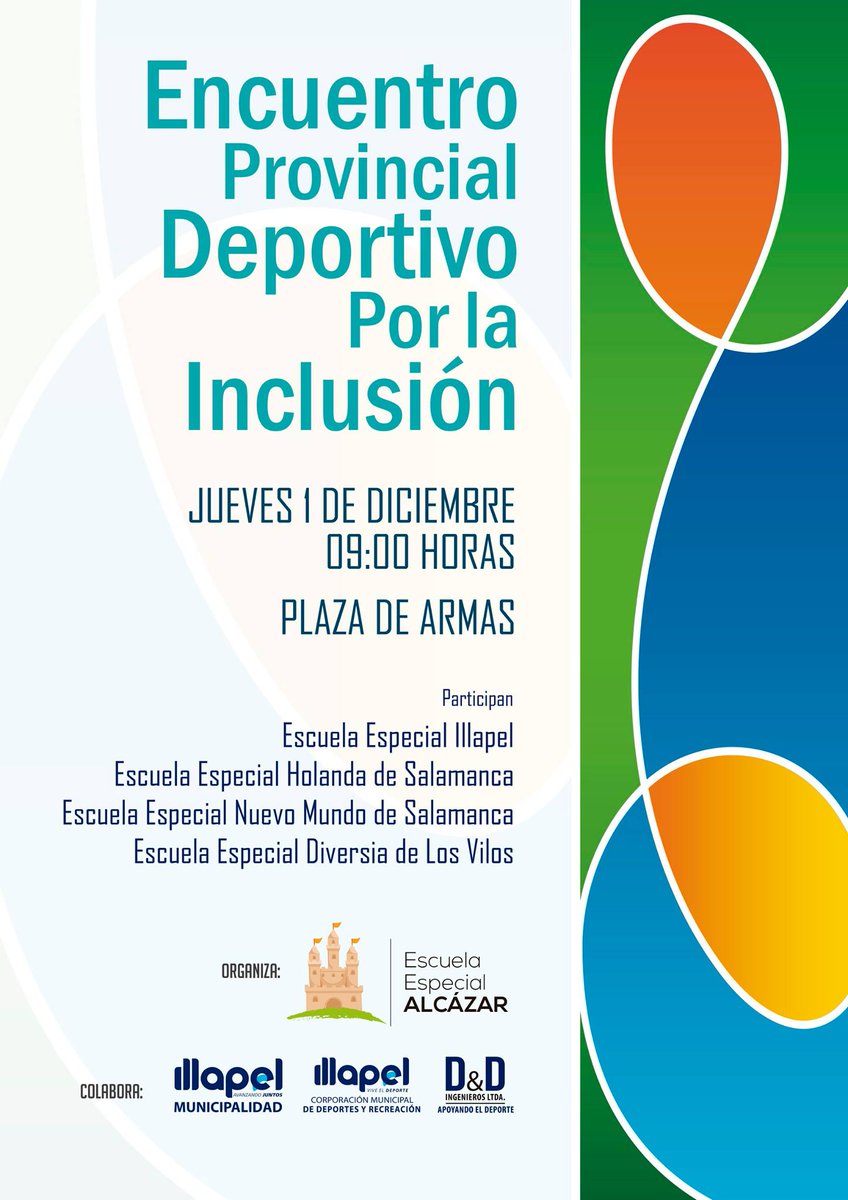 MUNI_ILLAPEL's tweet photo. Jueves 01 de diciembre queremos que junto a cientos de niños, jóvenes y adultos de la provincia del Choapa, digamos SI a la #InclusiónSocial https://t.co/9AEG1EPemu