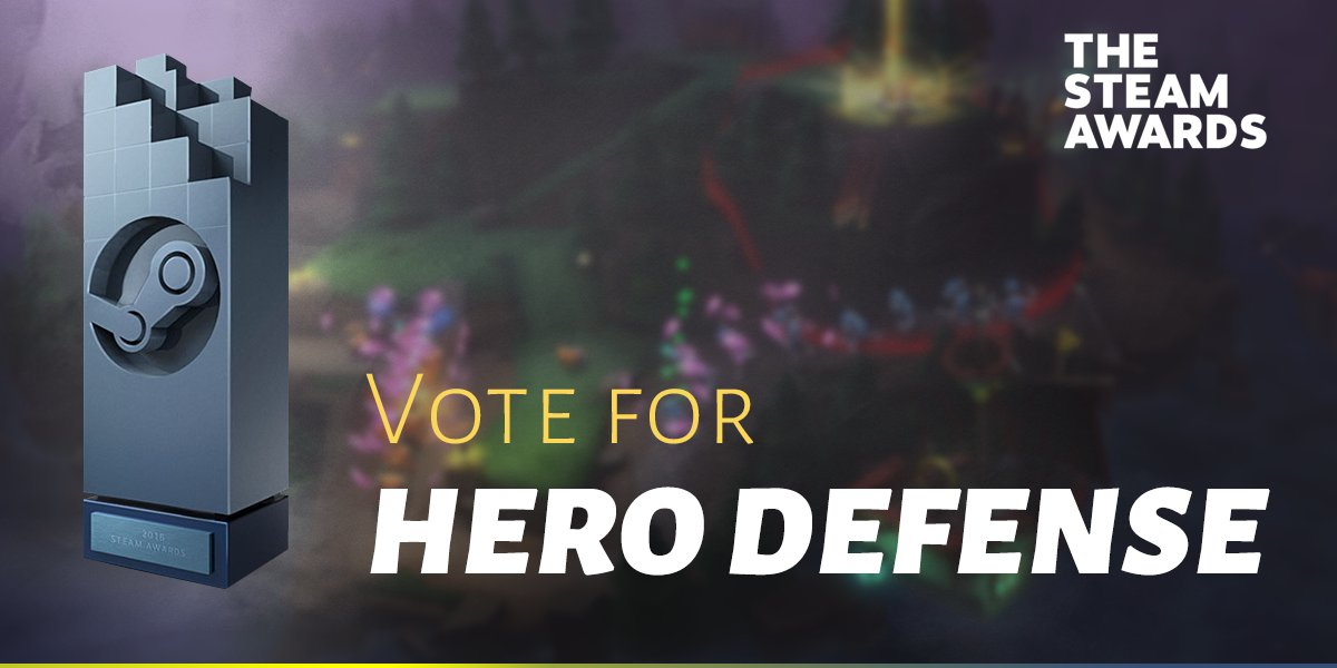 Hero_Defense's tweet photo. Today's your last chance to vote in the “I Thought This Game Was Cool Before It Won An Award” Award! https://t.co/v2PJKrwcH1 https://t.co/dSWqlX9GGm