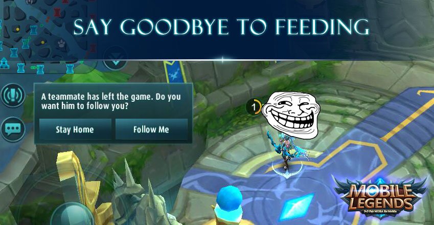 MobileLegendsOL's tweet photo. #MLUpdatePreview AFK players are feeding enemies?
Now it's up to you to let them stay in the fountain or keep fighting! #MobileLegends https://t.co/RqLUO5BVlx