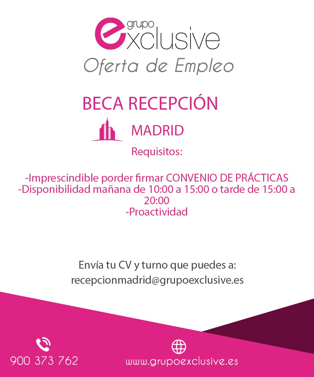 #empleo #beca #recepción