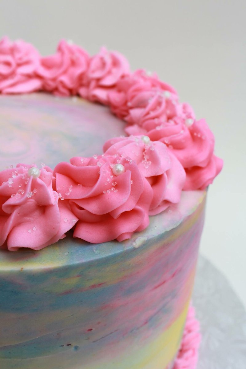 This cake was so much fun to make! A Water Colour Cake! #cake #kwawesome #dessert