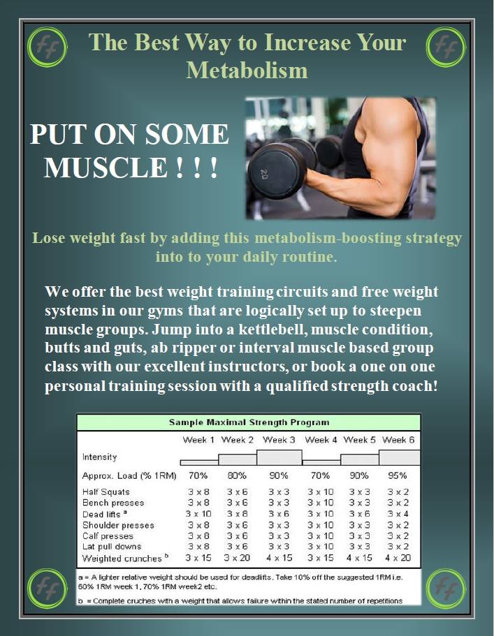 FitFocusClub's tweet photo. The best way to increase your metabolism is to get immediately involved in a weight training program. #FitFocus #Workout #Fitness https://t.co/wElF0IP6Gg