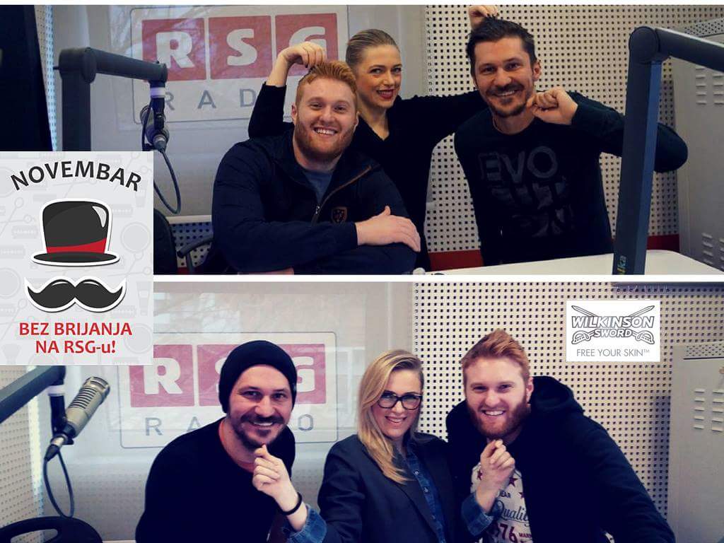 lajlacesko's tweet photo. Ponosna na kolege @RSG_Radio_ Bez brijanja i šišanja izdržali su ovaj mjesec. Ušteđeni novac ide Udruženjima oboljelih od raka. #movember https://t.co/p4TzBtEG8c