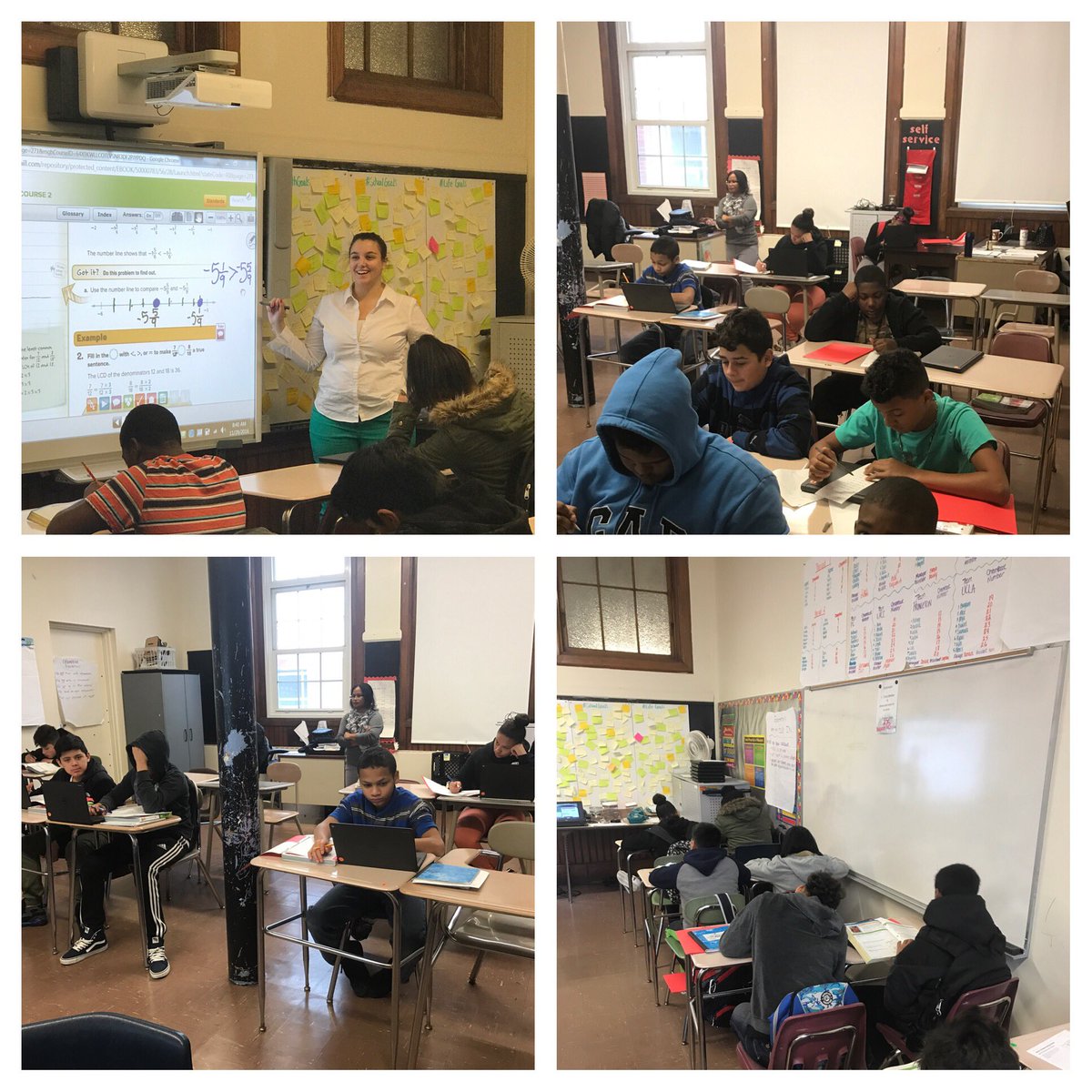 shannonbodell's tweet photo. Station focus is strong this morning in @McLellanMath 's class! @WestBroadwayMS https://t.co/xECPZ4Mswc