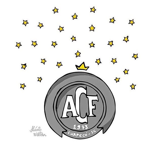 Loboemerson's tweet photo. Hoje o futebol perde grandes atletas e o céu ganha novas estrelas. #ForçaChape https://t.co/5ATVsBM1NS