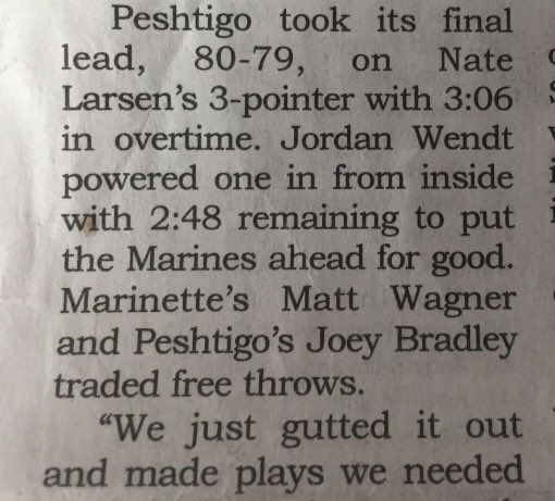 NateLarsen's tweet photo. I hit a 3 from Oshkosh last night https://t.co/iAFVTomQaz