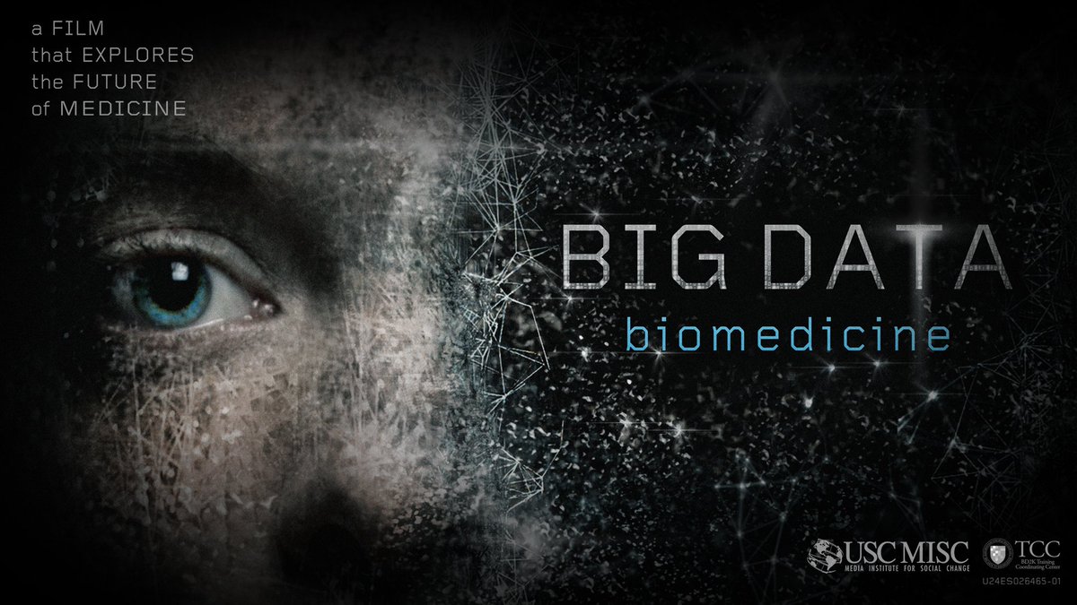 USCMISC's tweet image. "Big Data: Biomedicine" premieres tonight! at 5:30pm &amp;amp; 6:30pm EST @NIH_BD2k @BD2K_TCC #BigData #NIH #OpenData Bit.ly/BigDataBioMedi…