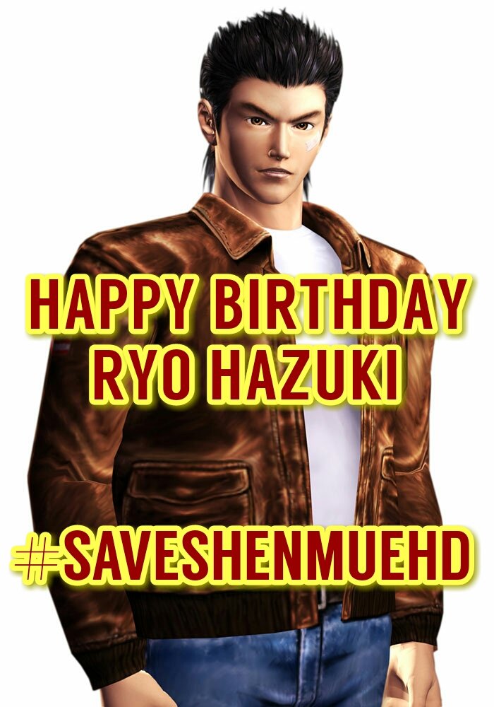 SupportShenmue's tweet photo. #SaveShenmueHD trends: @Agente_Requejo: 'Happy birthday Ryo Hazuki !!!
#SaveShe… https://t.co/g0VmjSbEKw, see more https://t.co/Tu1znOHvjX