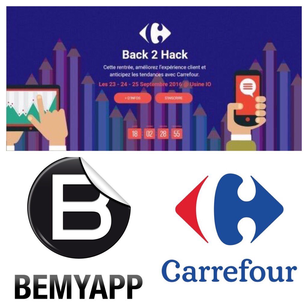 Jean_MOREAU_'s tweet photo. Les résultats du #Hackathon #Back2Hack @GroupeCarrefour / @BeMyAppFR sont tombés : bravo à @FreshIOdotCom ! 🏆
Et à @Snapcook_ai qui finit 3è https://t.co/YwOCl3aTxG