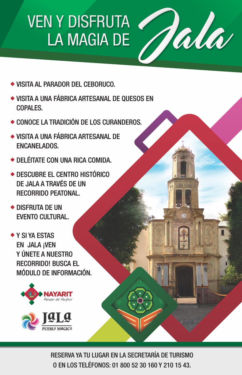 SecturNayarit's tweet photo. #BuenosDías Este sábado 3 de diciembre, te invitamos a disfrutar del recorrido por @JalaMagico 😃 ¡reserva ya tu lugar! https://t.co/WcyN8teXLM