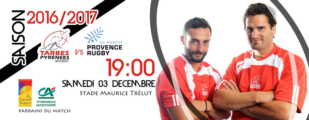 StadoTPR's tweet photo. Prenez vos places du match de samedi contre le @ProvenceRugby sur notre billetterie en ligne ► https://t.co/uA7CltMO02 #Tarbes #TPRPRO https://t.co/UYWIJJl5ES