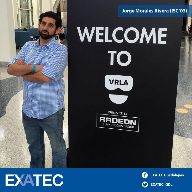EXATEC_GDL's tweet photo. ¡Conoce a Jorge Morales (ISC'03)! Pionero en la creación de contenidos de realidad virtual con @VRIAexperience https://t.co/U7gSIM5GSG https://t.co/HoSrSPbUAZ