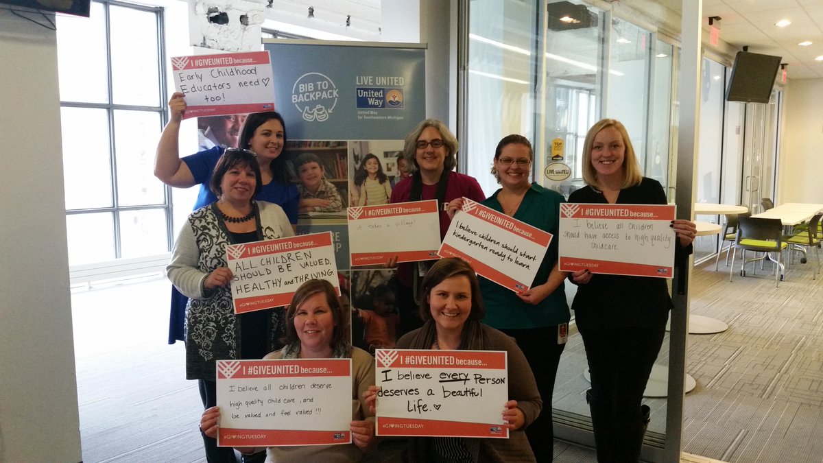 UnitedWaySEM's tweet photo. Our #BibtoBackpack early childhood team shares why they #GiveUnited! https://t.co/Ag8RZTJW5j #GivingTuesday #Unselfie https://t.co/adqoerP3qD