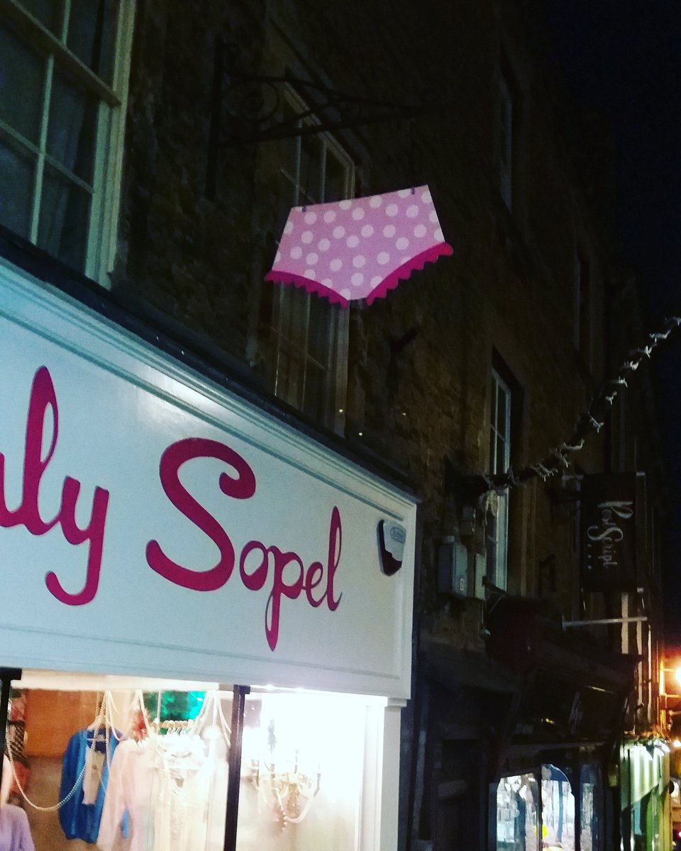 trulyknickers's tweet photo. Big knickers outside our boudoir @trulysopel shop in #Frome https://t.co/KuK7y2hGpT