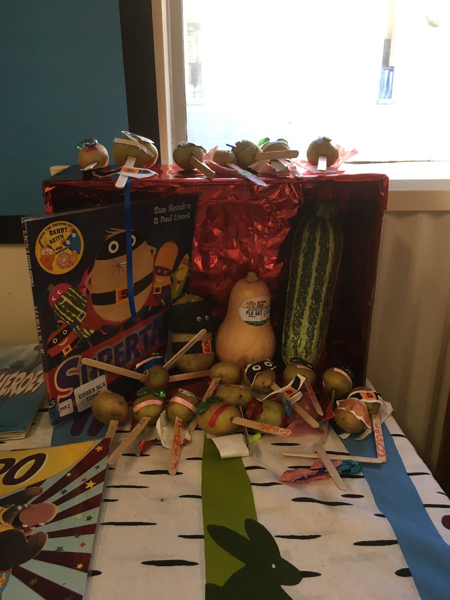 Looking good at Chigwell - I'm sure I recognise some of these potato men characters!!