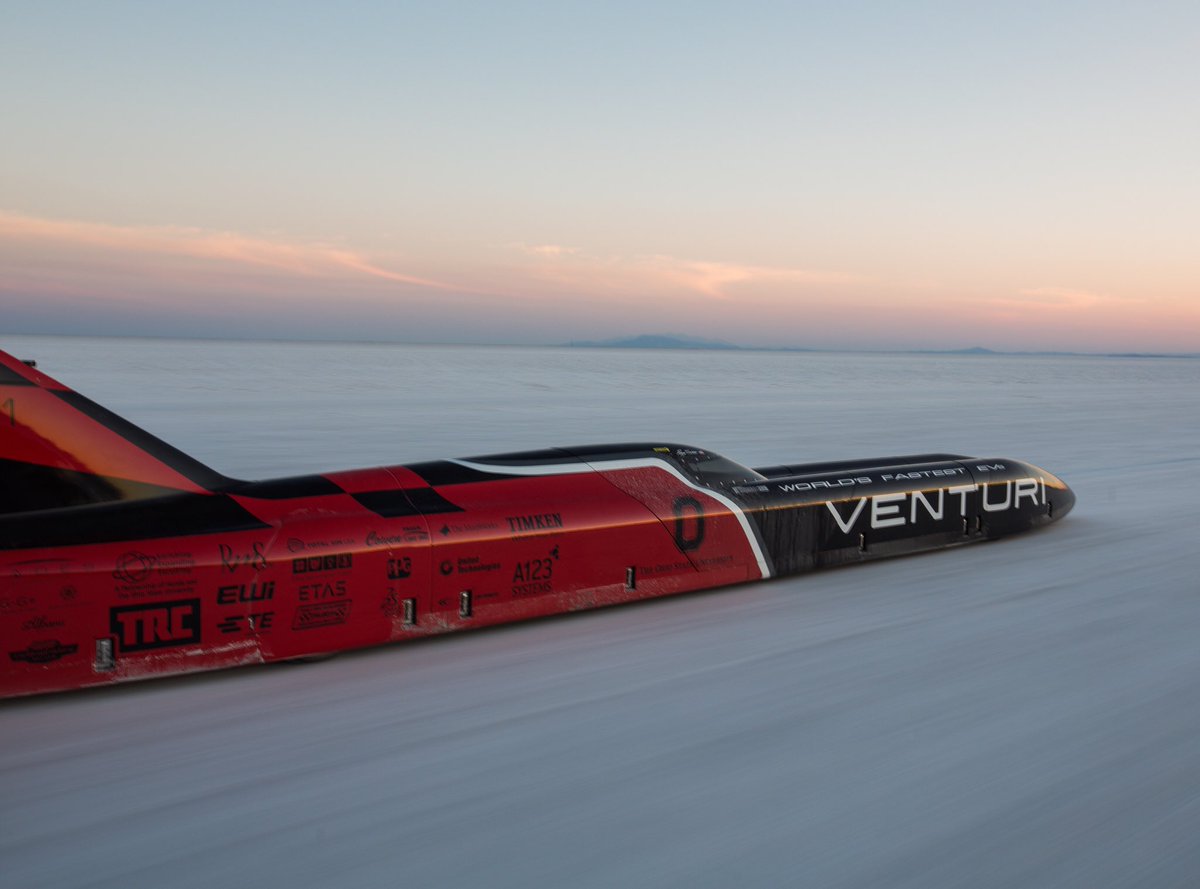 Venturi's tweet photo. #Formulae about #Venturi #VBB3 #EWSR electric world speed record https://t.co/J353ycFQa0 https://t.co/BFvaBnd3oJ