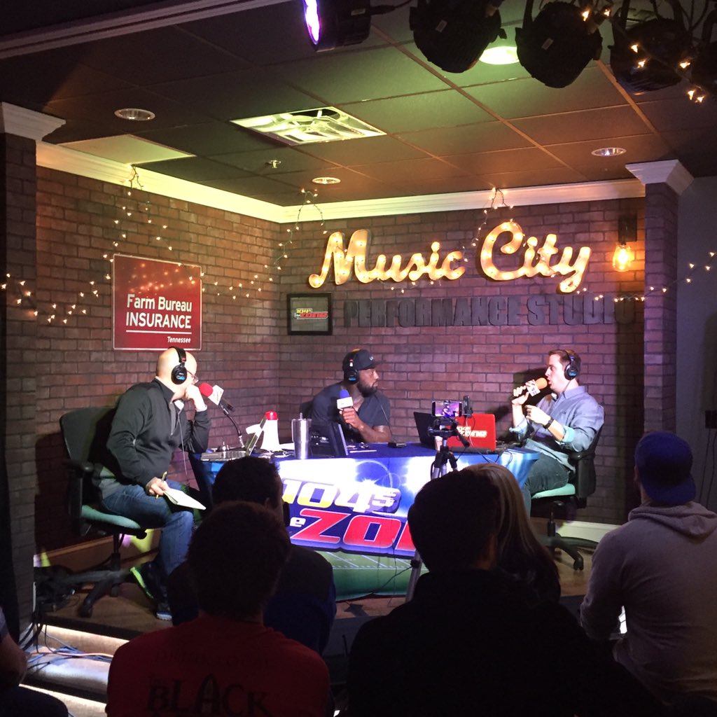 1045TheZone's tweet photo. We're live in the #MCPSTN thnx to @FBITN. It's the @delaniewalker82 show thnx to @paulwinkler &amp; @GuptonMotorsInc! https://t.co/qzikZm2kC8